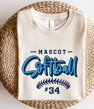 Load image into Gallery viewer, Custom "Team" Softball Sweatshirt