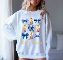 Load image into Gallery viewer, Preppy Coquette West Virginia tee/sweatshirt