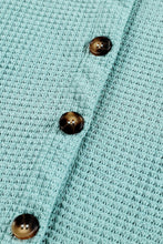 Load image into Gallery viewer, Waffle-Knit Collared Neck Long Sleeve Shirt