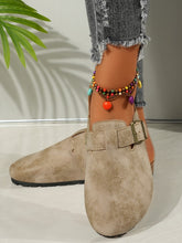 Load image into Gallery viewer, Round Toe Buckle Slip-Ons