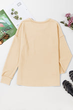 Load image into Gallery viewer, Pocketed Round Neck Long Sleeve Top
