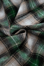 Load image into Gallery viewer, Drawstring Pocketed Plaid Hooded Jacket