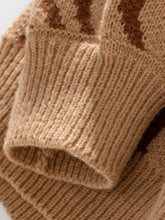 Load image into Gallery viewer, Geometric Round Neck Long Sleeve Sweater