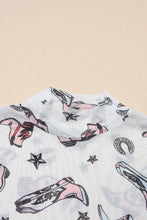 Load image into Gallery viewer, Printed Mock Neck Long Sleeve Bodysuit