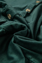 Load image into Gallery viewer, Peplum Round Neck Long Sleeve Shirt