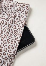 Load image into Gallery viewer, Leopard Button Down Long Sleeve Top and Pants Lounge Set
