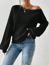 Load image into Gallery viewer, Honey Single Shoulder Long Sleeve Sweater