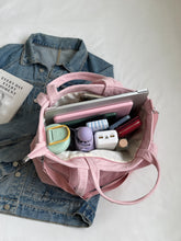 Load image into Gallery viewer, Corduroy Solid Large Tote Bag