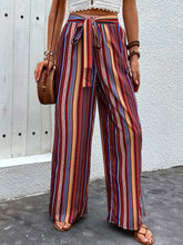 Load image into Gallery viewer, Tied Geometric Wide Leg Pants