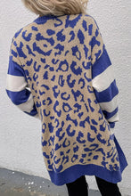 Load image into Gallery viewer, Leopard Open Front Long Sleeve Cardigan