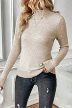 Load image into Gallery viewer, Mock Neck Long Sleeve Sweater