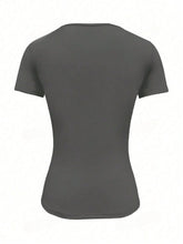 Load image into Gallery viewer, Round Neck Short Sleeve T-Shirt