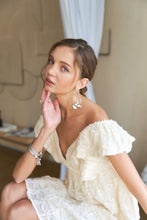 Load image into Gallery viewer, ADORA Tie Back V-Neck Ruffle Sleeve Dress