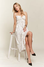 Load image into Gallery viewer, ADORA Smocked Floral Sweetheart Neck Cami Dress