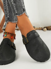 Load image into Gallery viewer, Round Toe Buckle Slip-Ons