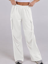 Load image into Gallery viewer, Elastic Waist Wide Leg Pants with Pockets