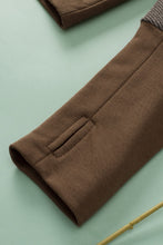 Load image into Gallery viewer, Color Block Notched Long Sleeve Blouse