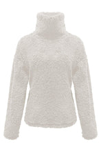 Load image into Gallery viewer, Fuzzy Turtleneck Long Sleeve Sweatshirt