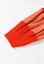 Load image into Gallery viewer, Studded Waffle-Knit V-Neck Long Sleeve Top