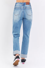Load image into Gallery viewer, Judy Blue Full Size Distressed Straight Jeans with Patch Pockets