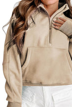 Load image into Gallery viewer, Half Zip Long Sleeve Sweatshirt