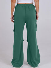 Load image into Gallery viewer, Elastic Waist Wide Leg Pants with Pockets