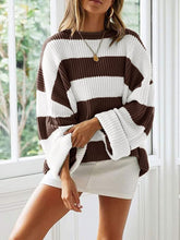 Load image into Gallery viewer, Round Neck Long Sleeve Sweater