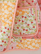 Load image into Gallery viewer, Printed Patchwork Open Front Cardigan with Pockets