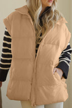 Load image into Gallery viewer, Zip Up Vest Coat with Pockets