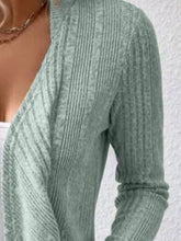 Load image into Gallery viewer, Full Size Open Front Long Sleeve Cardigan