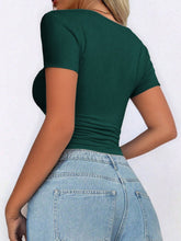 Load image into Gallery viewer, Devine Scoop Neck Short Sleeve T-Shirt