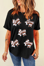 Load image into Gallery viewer, Bow Round Neck Short Sleeve T-Shirt