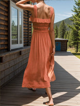 Load image into Gallery viewer, Frill Square Neck Wide Strap Dress