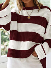 Load image into Gallery viewer, Round Neck Long Sleeve Sweater
