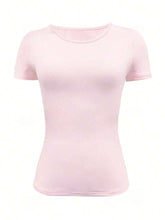 Load image into Gallery viewer, Round Neck Short Sleeve T-Shirt