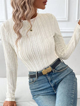 Load image into Gallery viewer, Round Neck Long Sleeve Top