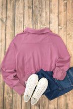 Load image into Gallery viewer, Half Zip Long Sleeve Sweatshirt