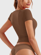 Load image into Gallery viewer, Lovelet Half Zip Short Sleeve T-Shirt