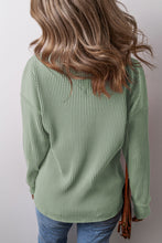 Load image into Gallery viewer, Pocketed Round Neck Long Sleeve Top