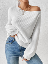 Load image into Gallery viewer, Honey Single Shoulder Long Sleeve Sweater