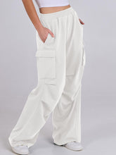 Load image into Gallery viewer, Elastic Waist Wide Leg Pants with Pockets