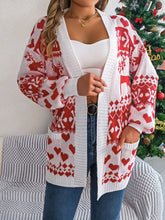 Load image into Gallery viewer, Pocketed Open Front Long Sleeve Cardigan