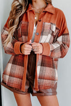 Load image into Gallery viewer, Plaid Button Up Long Sleeve Jacket