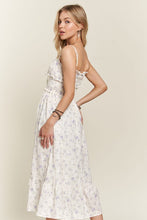 Load image into Gallery viewer, ADORA Smocked Floral Sweetheart Neck Cami Dress