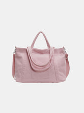 Load image into Gallery viewer, Corduroy Solid Large Tote Bag