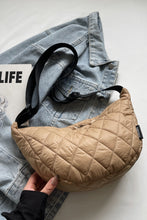Load image into Gallery viewer, Quilted Adjustable Strap Crossbody Bag