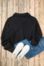 Load image into Gallery viewer, Half Zip Long Sleeve Sweatshirt