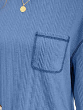 Load image into Gallery viewer, Mandy Contrast Stitching Round Neck Long Sleeve T-Shirt