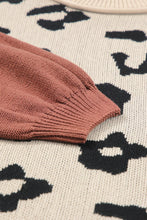 Load image into Gallery viewer, Leopard Round Neck Long Sleeve Sweater