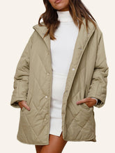 Load image into Gallery viewer, Slit Snap Down Long Sleeve Hooded Jacket